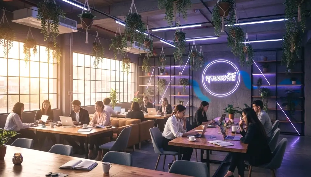 A trendy co-working space in-Bangkok