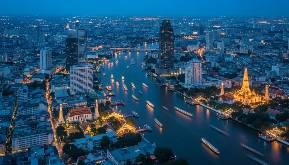 Bangkok Skyline at Blue Hour