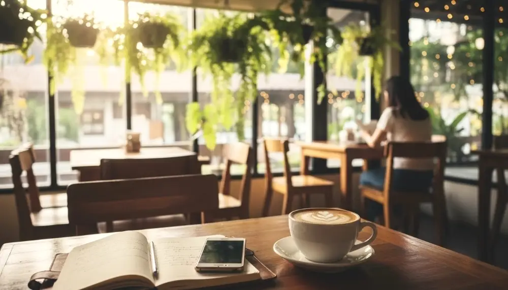Cafe interior in Chiang Mai