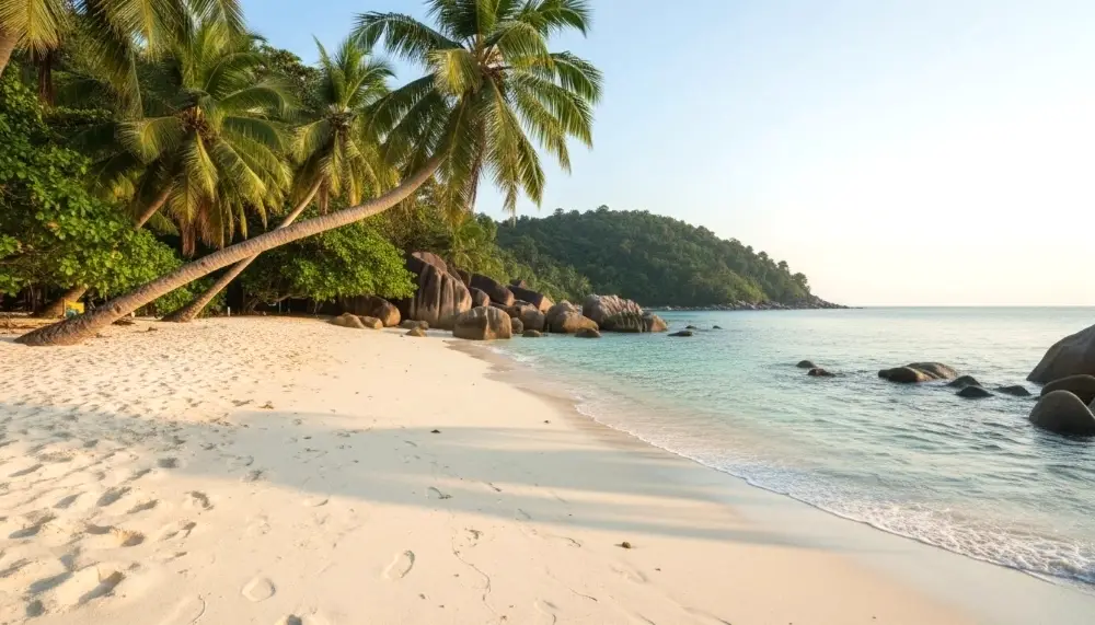 Freedom Beach powdery white sand