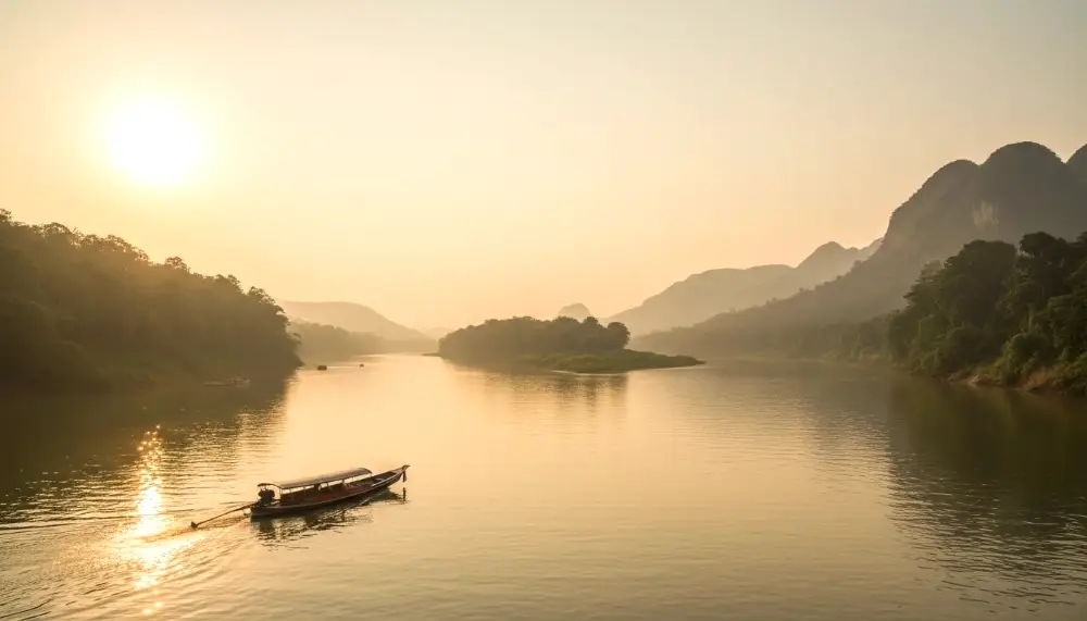 Golden Triangle Mekong River meets