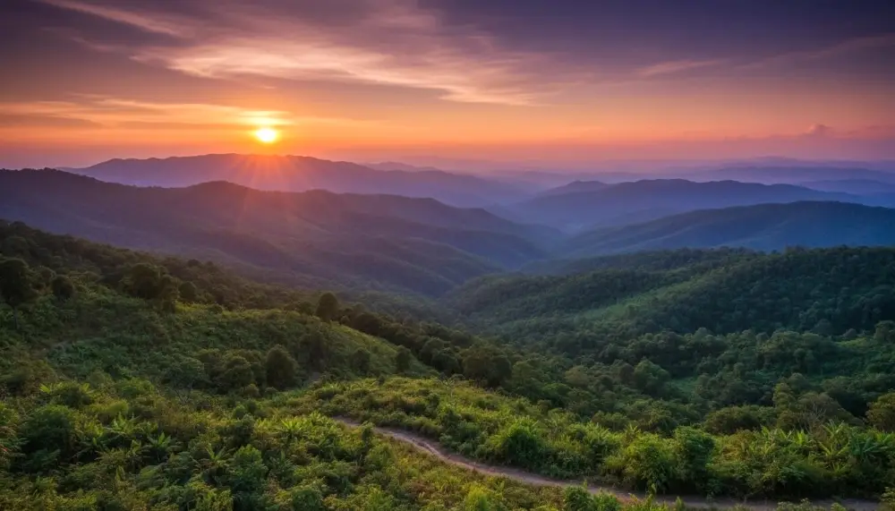 Golden hour view of Chiang Mai