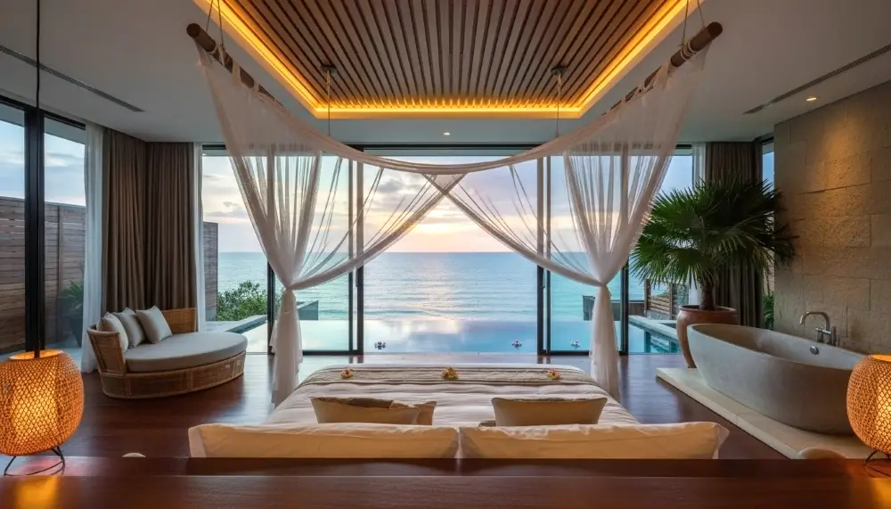 Interior of a luxury Thai resort