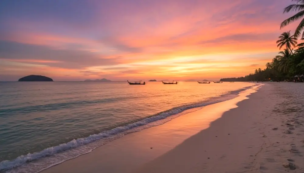 Long Beach Koh Lanta golden hour