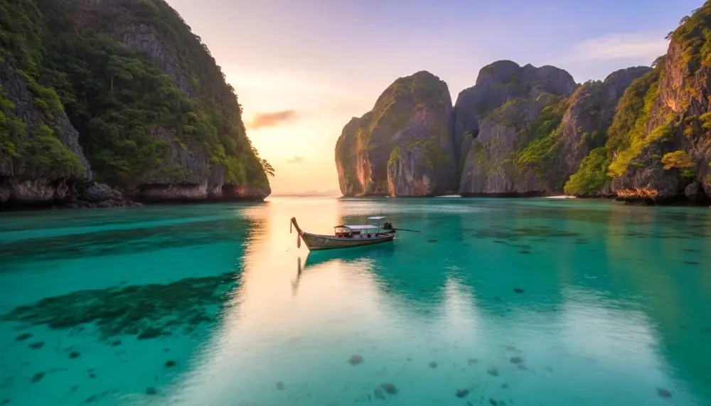 Maya Bay at sunrise