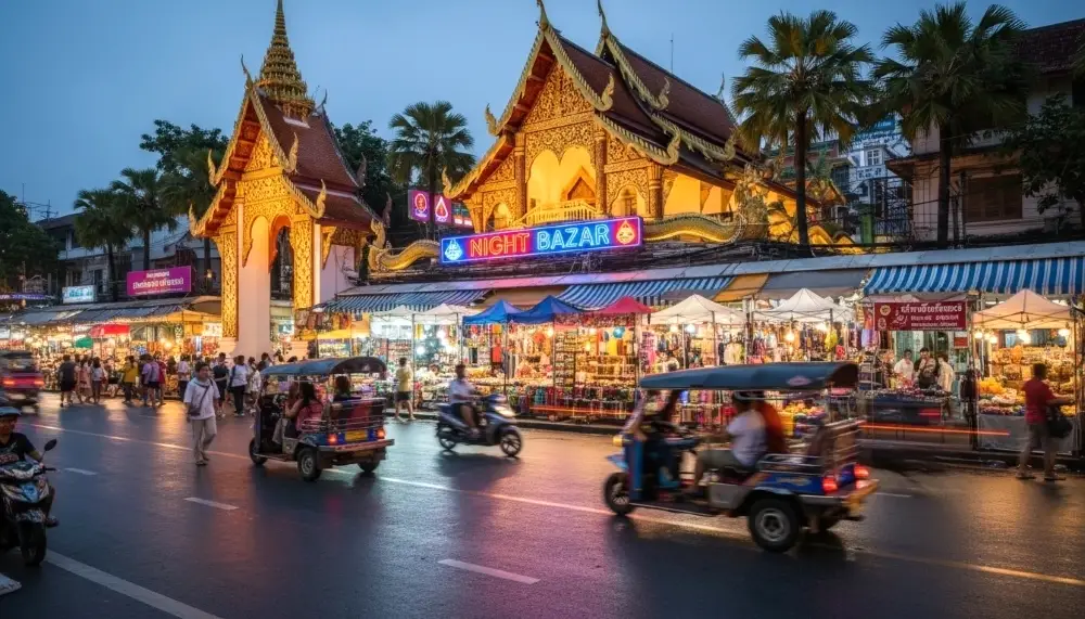 Night Bazaar on Chang Klan Road