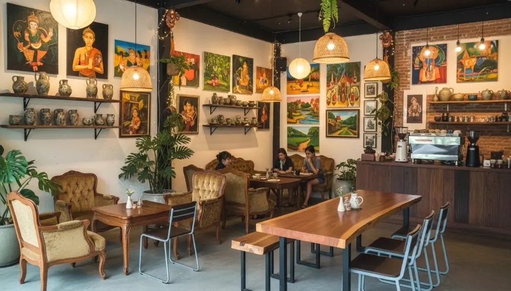 Northern Thailand cafe