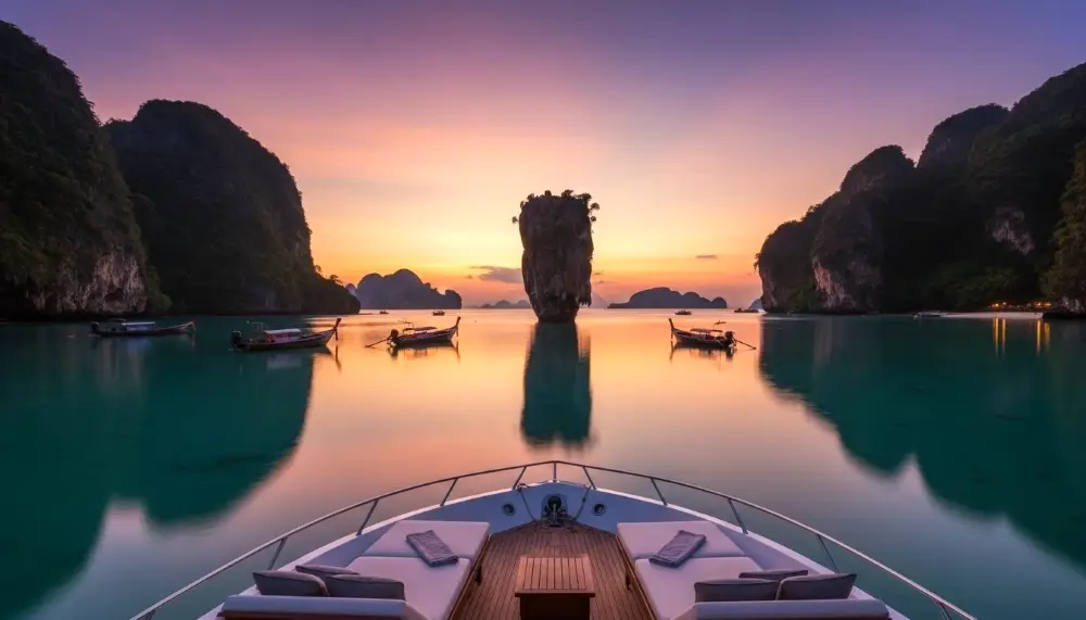 Phi Phi Islands at sunset