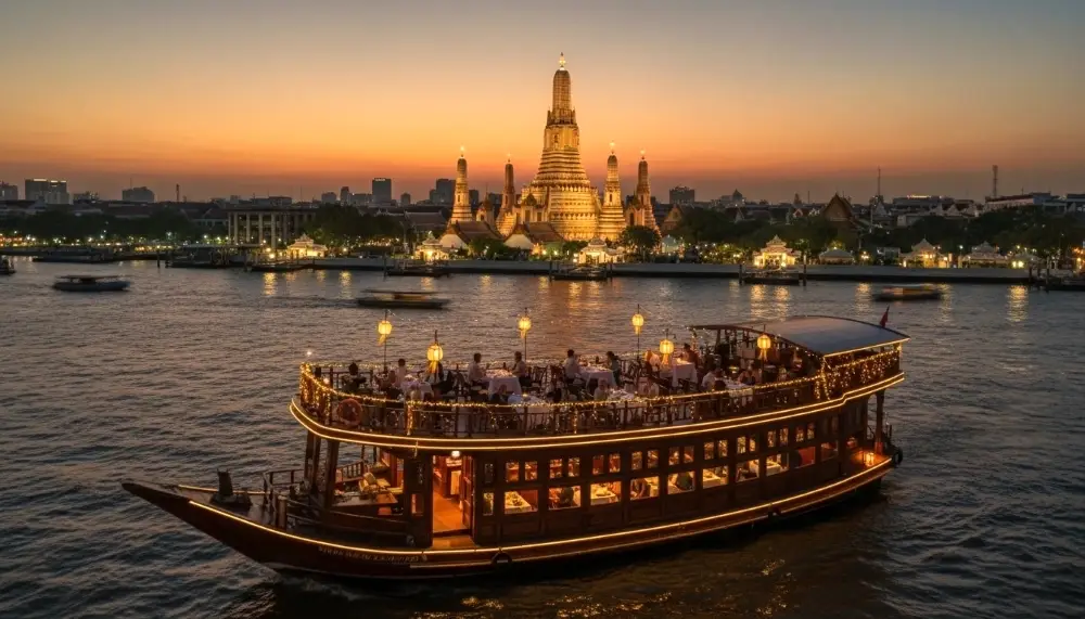 Sunset cruise on the Chao Phraya River
