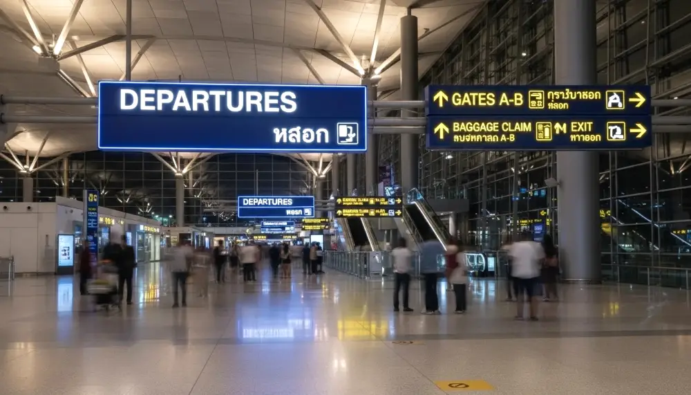 Thai airport terminal