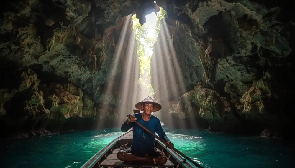 Thai boatman