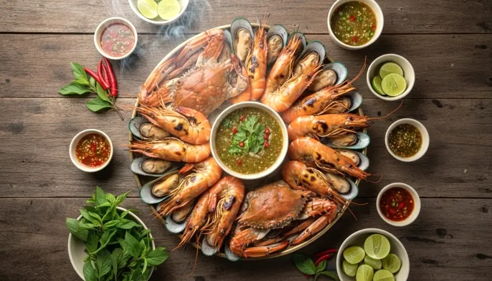 Thai seafood platter