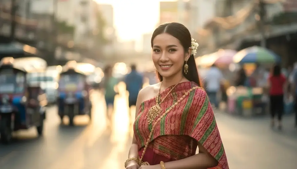 Thai woman with a genuine warm smile