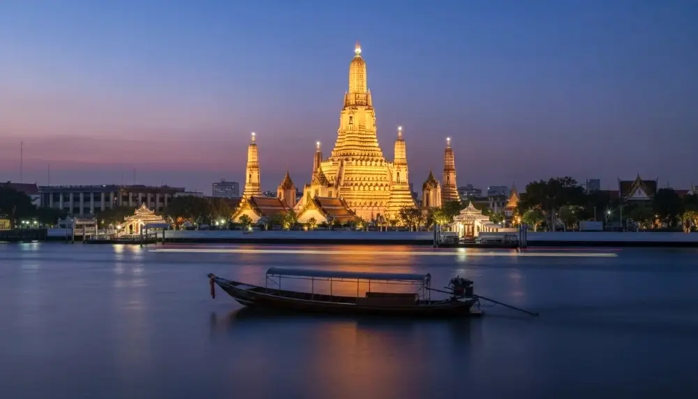 Wat Arun across the Chao Phraya River