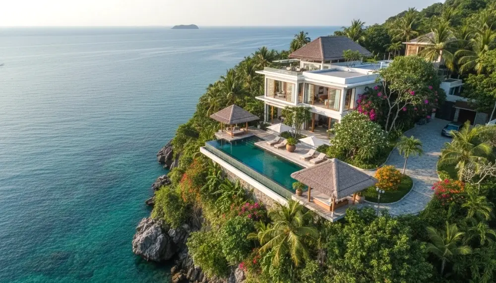 a luxury villa