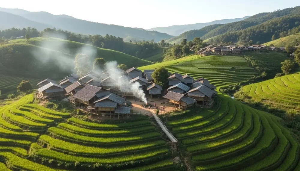 a small Karen village
