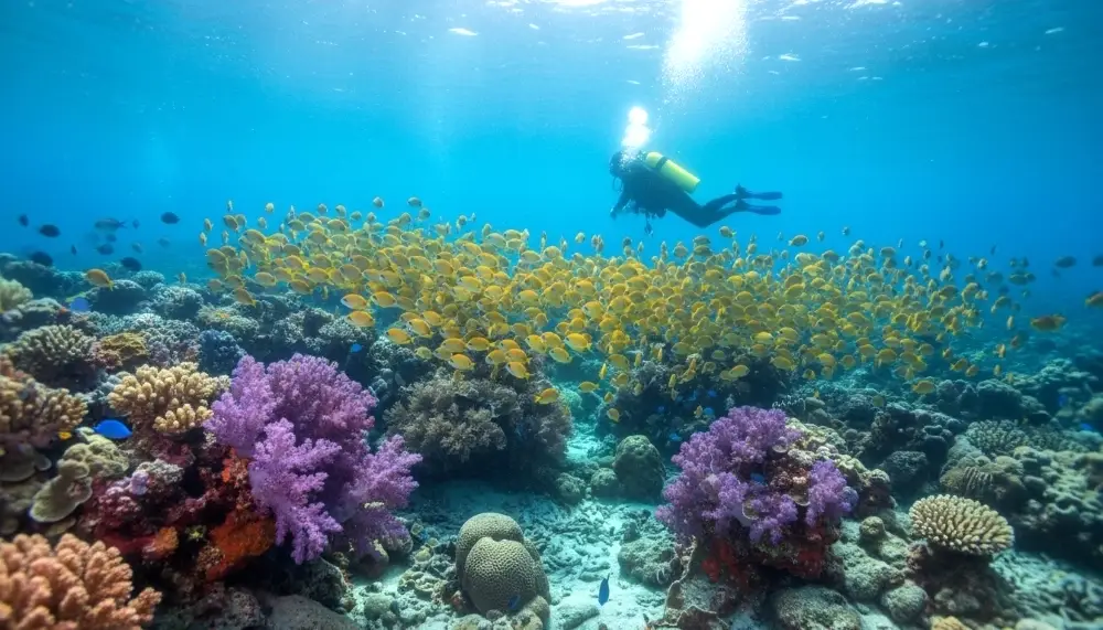 coral reefs at Koh Tao