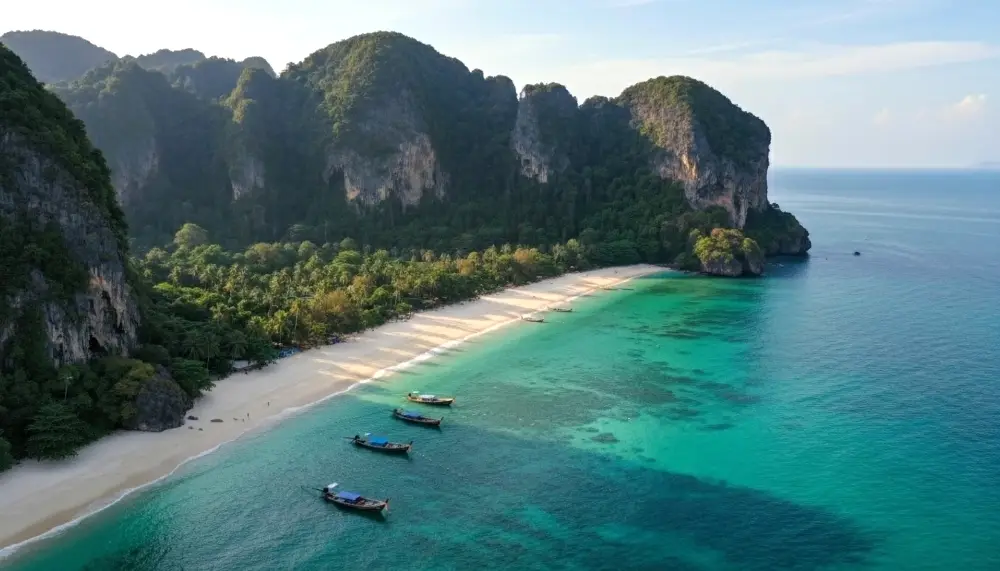 drone view of Railay West