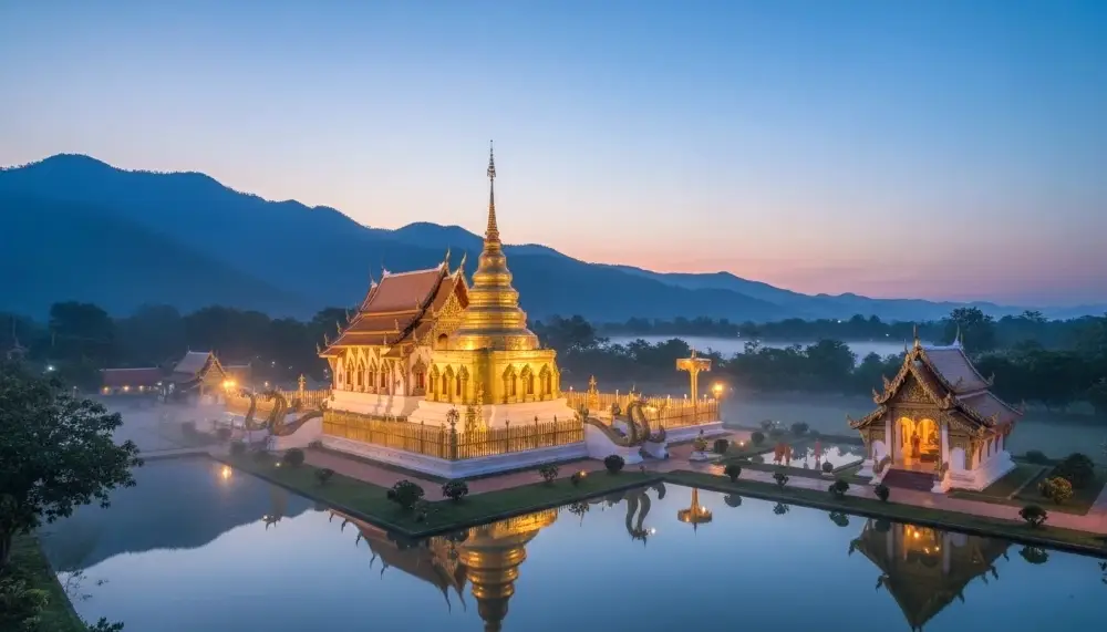 golden Thai temple Wat