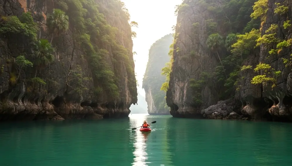 hidden lagoon at Koh Hong