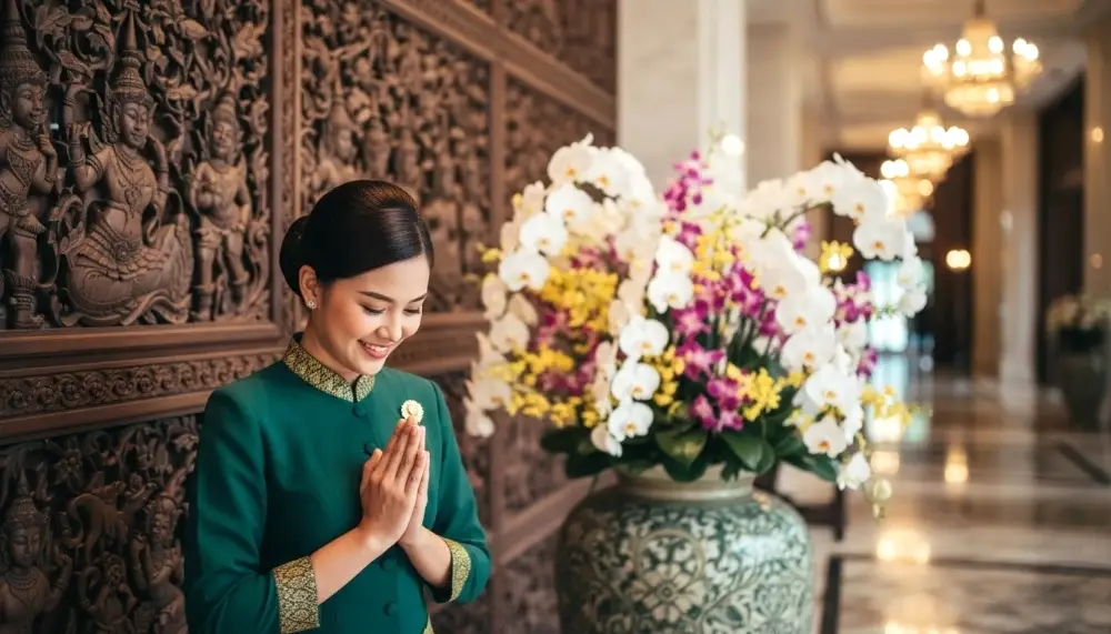 hotel lobby entrance in Bangkok