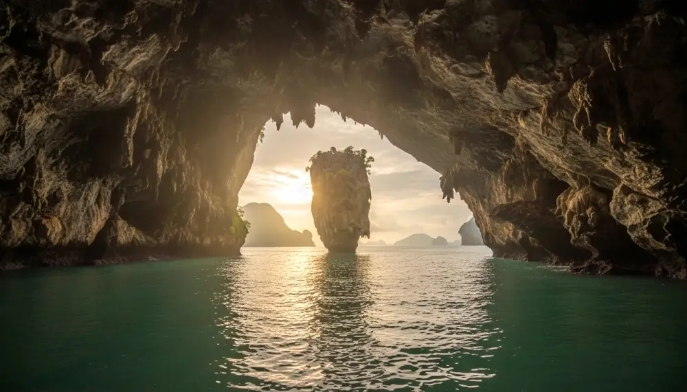 limestone sea cave James Bond Island