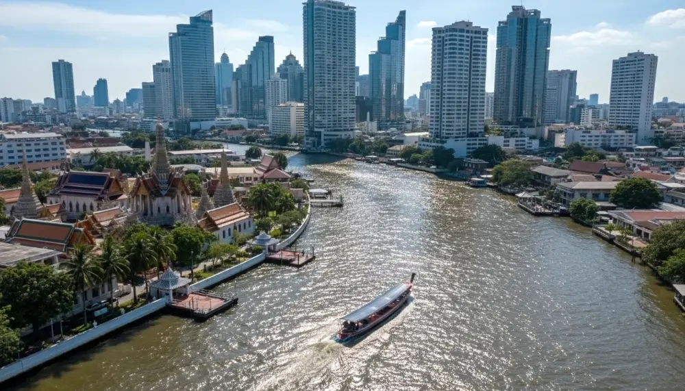 long-tail boat Chao Phraya River Bangkok