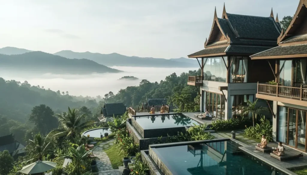 lush green mountains of Chiang Mai