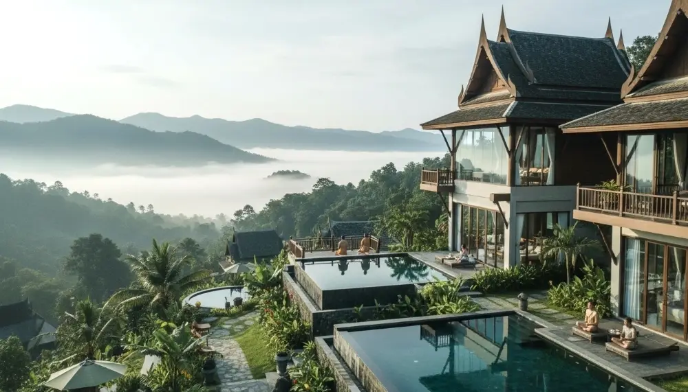 lush green mountains of Chiang Mai