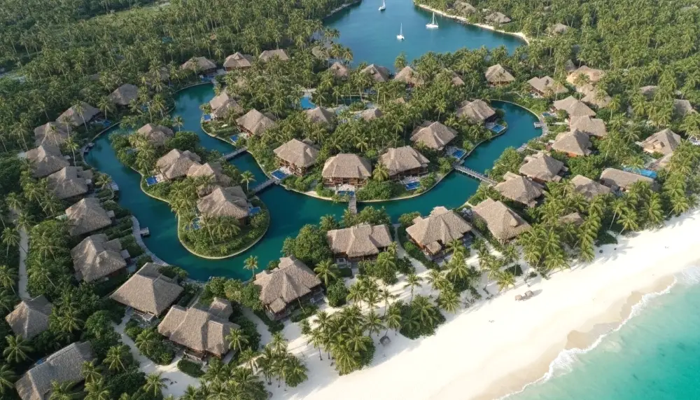 luxurious beach resort