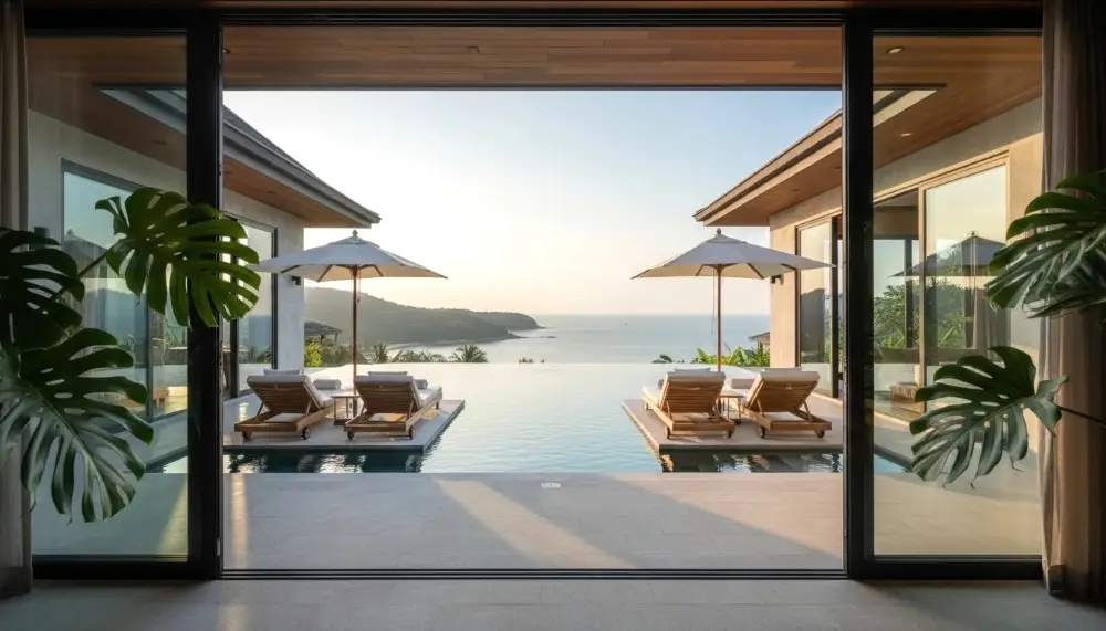 luxury infinity pool villa in Bang Tao