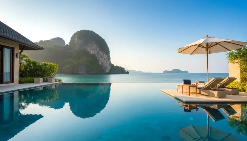 luxury villa infinity pool