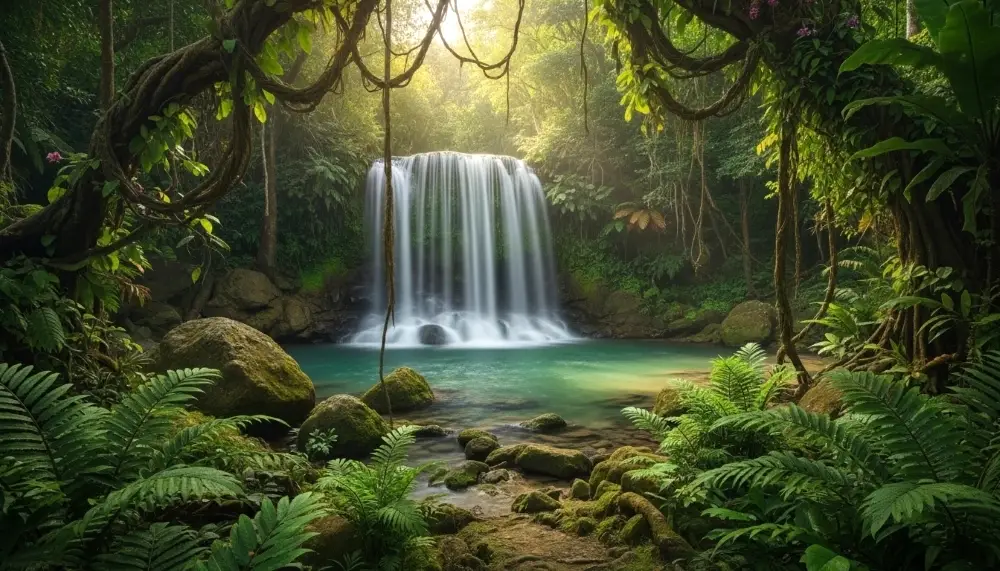 multi tiered waterfall