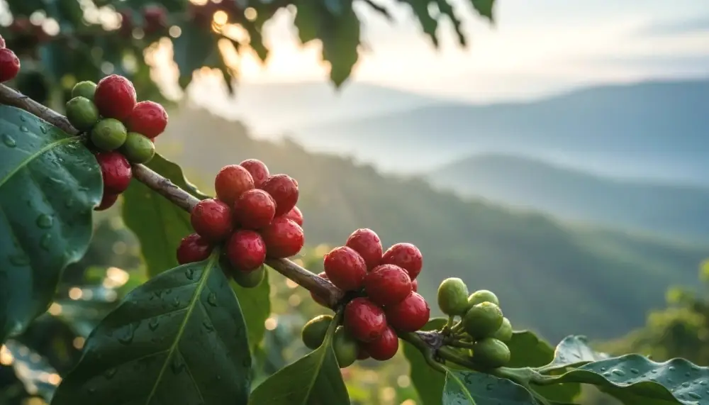 red green coffee cherries Doi Inthanon
