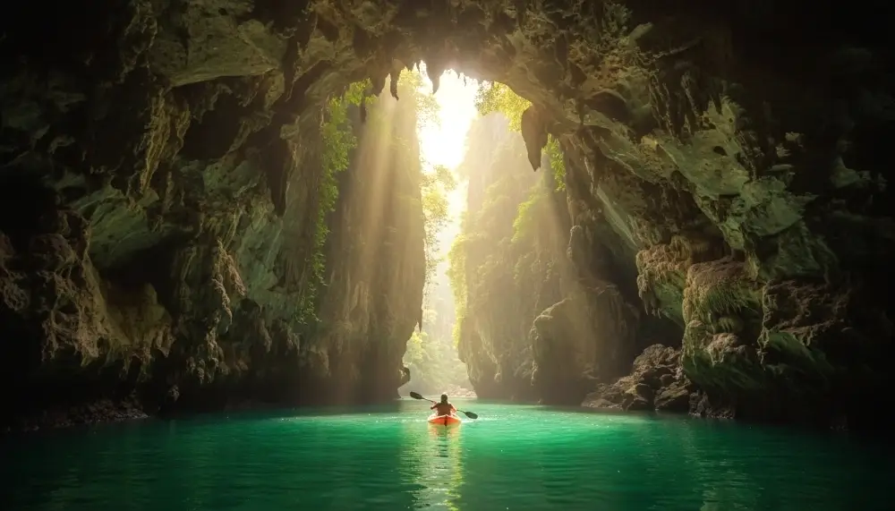 sea cave in Phang Nga Bay