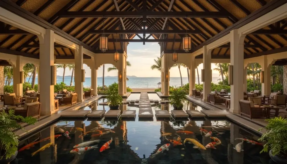 thai luxury resort lobby