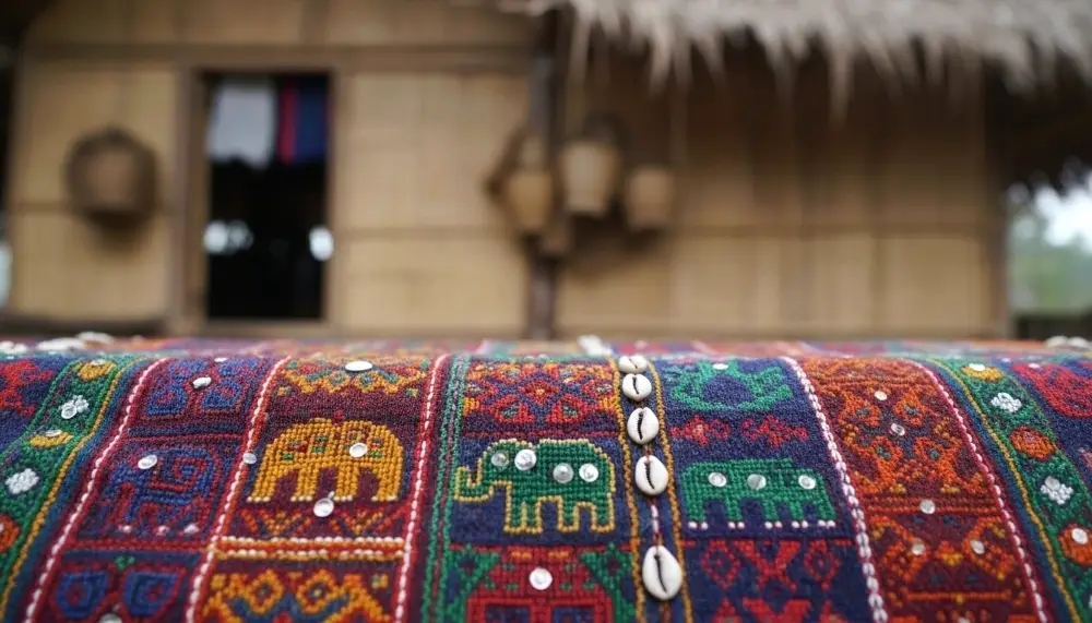 traditional Northern Thai hill tribe textile