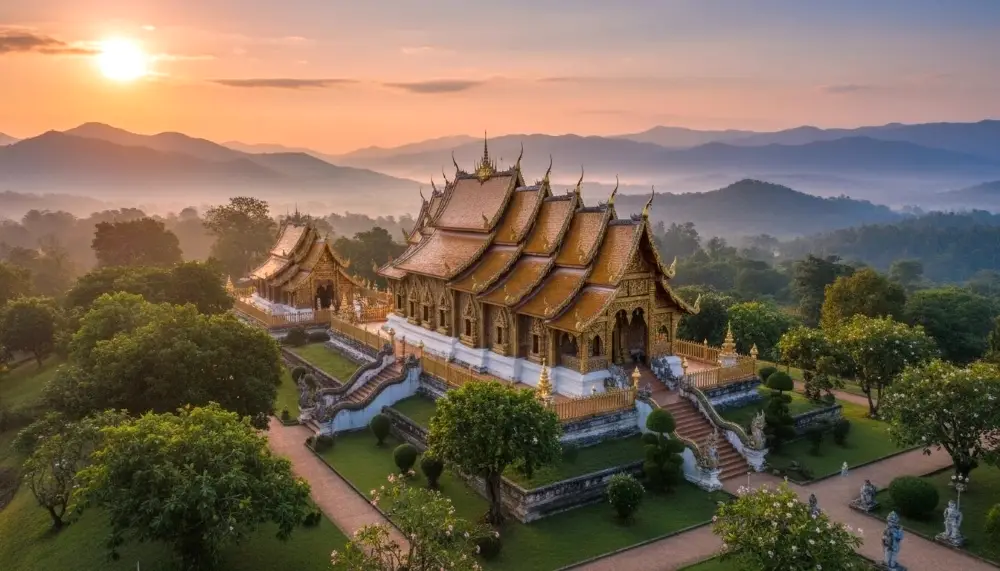 traditional Northern Thai temple Wat