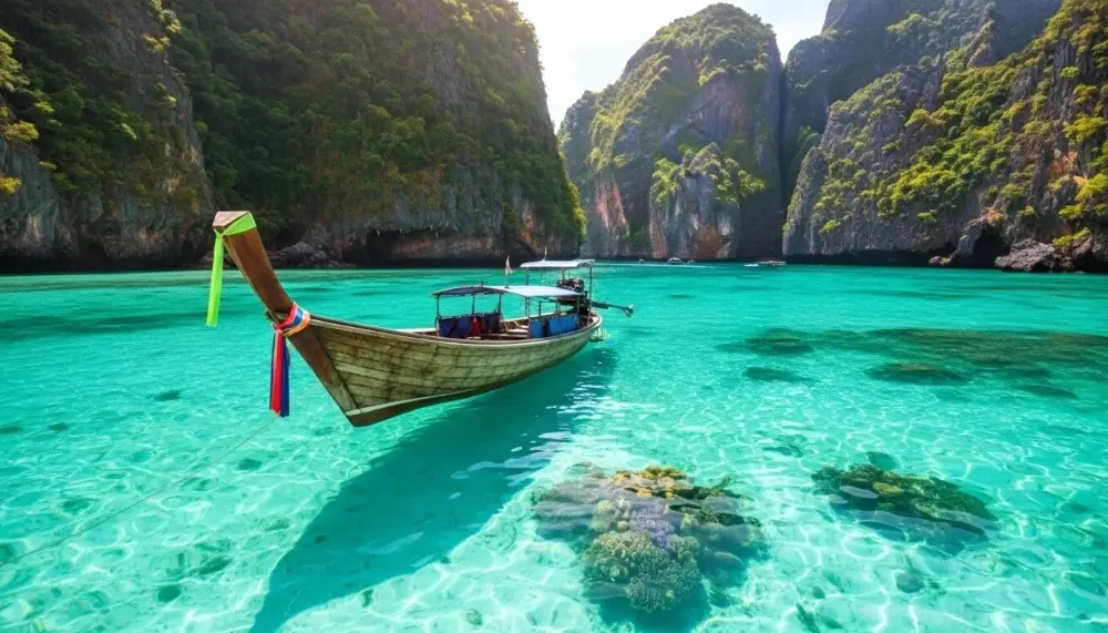 turquoise beach in Koh Phi Phi