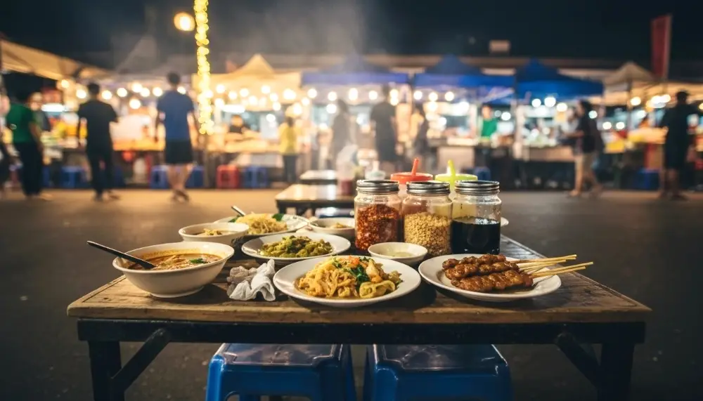 various small Thai dishes