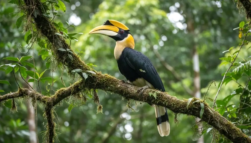 vibrant Great Hornbill