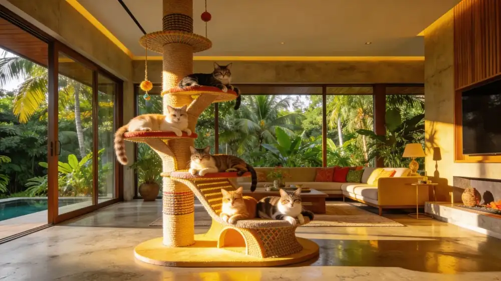 luxury Thai villa living room