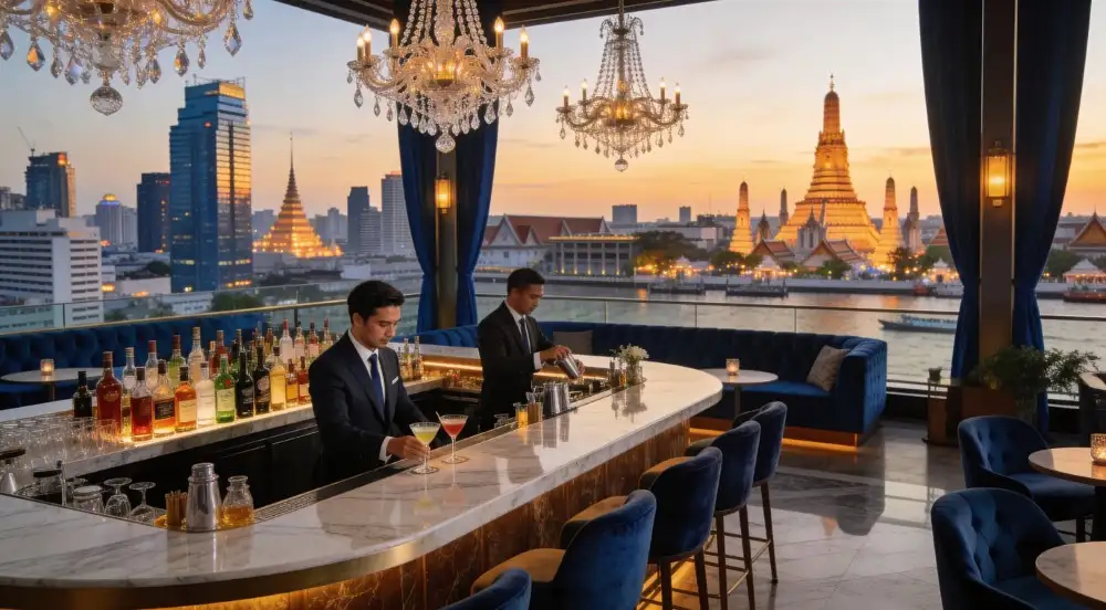 luxury rooftop bar