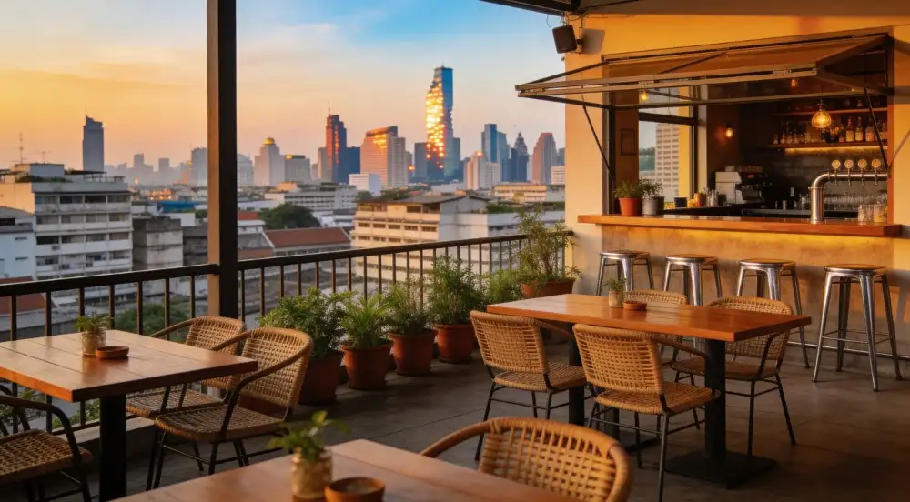 mid range rooftop bar