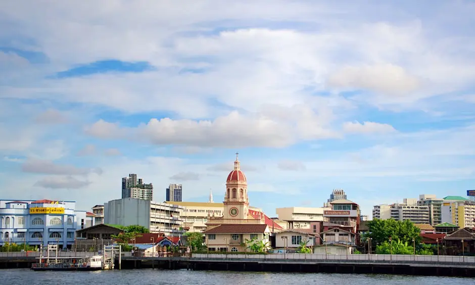 Charming Riverside View In Bangkok