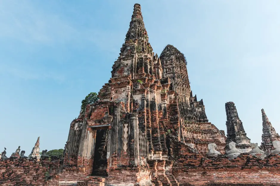 Explore The Historic Ruins Of Wat Chaiwatthanaram In Ayutthaya With An