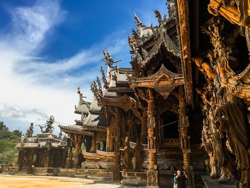 Explore The Intricate Wooden Architecture Of The Sanctuary Of Truth In