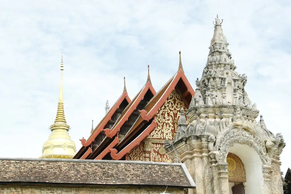 Exquisite Architecture Of Wat Phra That Lampang Luang In Thailand